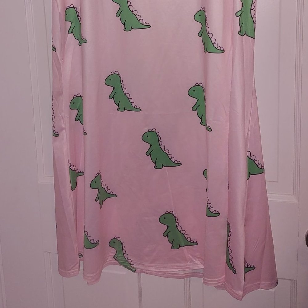 Pink Dinosaur Nightgown - Picture 2 of 4